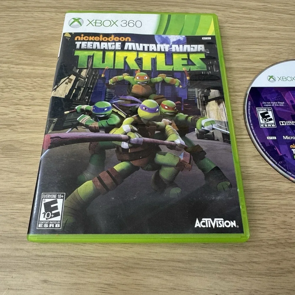 Teenage Mutant Ninja Turtles‎ Xbox 360 Missing Manual Tested Working Nickelodeon